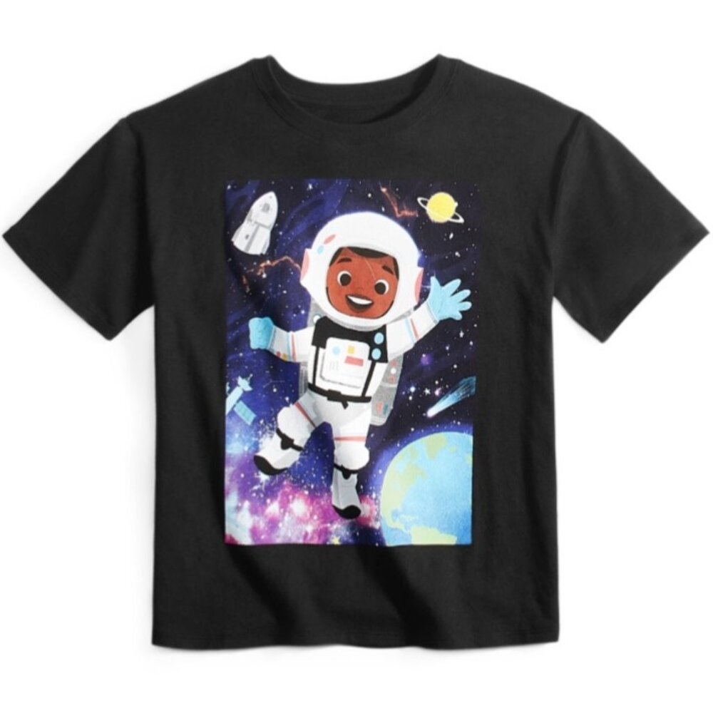 Grayson Threads Kids Astronaut Graphic T-Shirt Black Size XL NWT